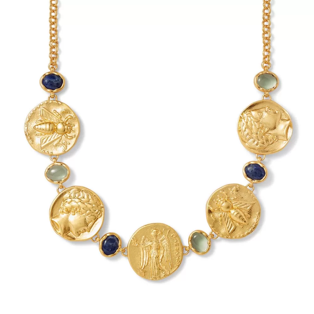 Fashion Mediterranean Coin Statement Necklace Necklaces