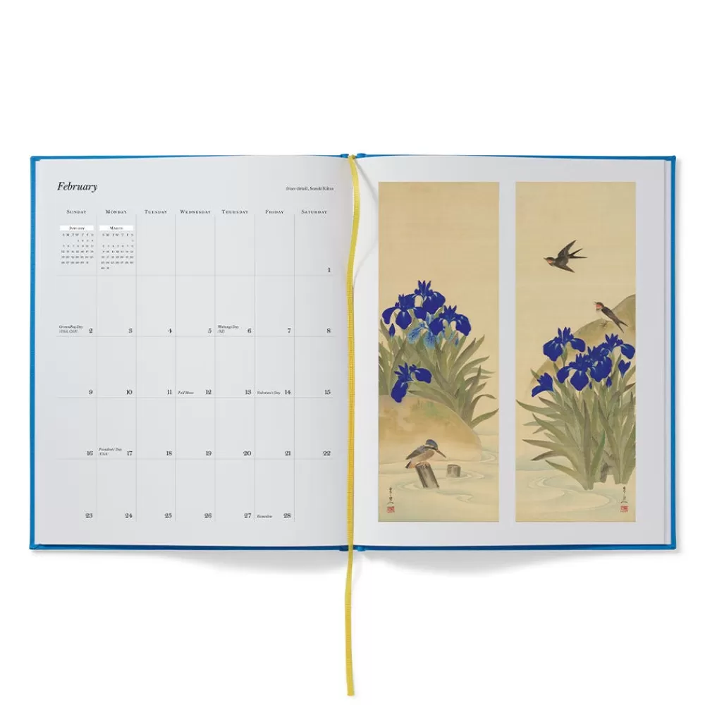 Hot Met Irises Clothbound Monthly Calendar 2025 Calendars