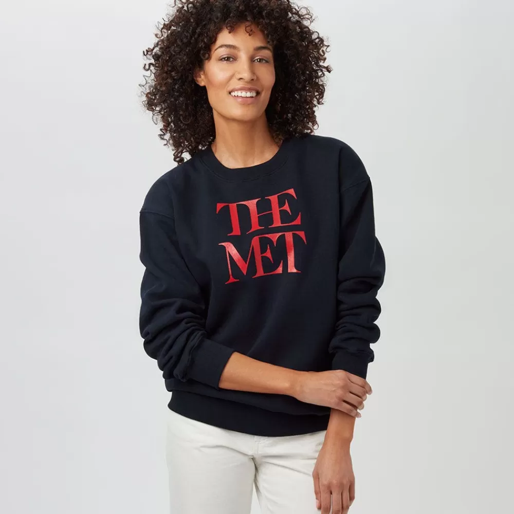 Store Met Logo Crew Neck Sweatshirt Clothing