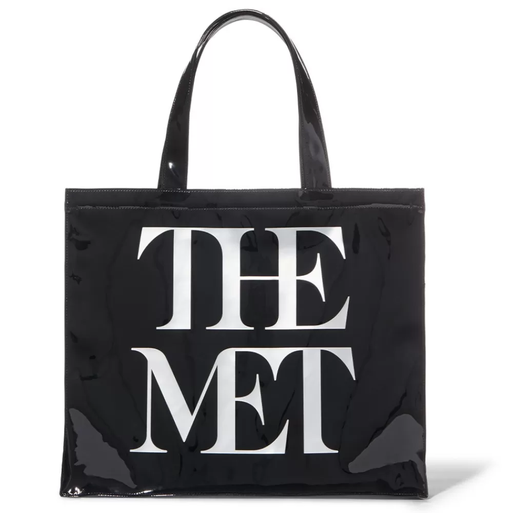 Online Met Logo Vinyl Tote Bags