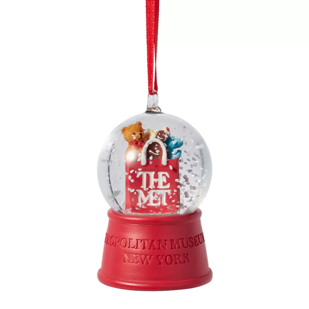 Sale Met Shopping Bag Snow Globe Ornament Ornaments