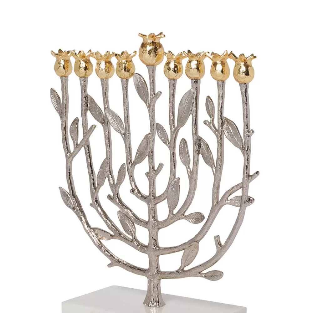 Cheap Michael Aram Pomegranate Menorah Tableware | Decorative Accents