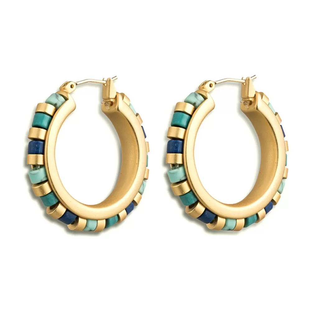 Discount Middle Kingdom Cylindrical Bead Earrings Earrings