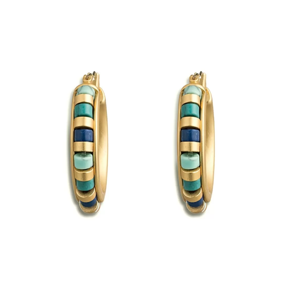 Discount Middle Kingdom Cylindrical Bead Earrings Earrings