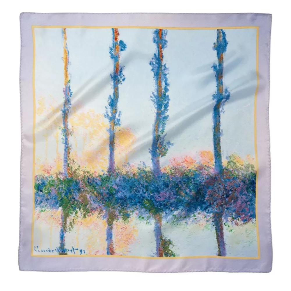 Hot Monet Four Trees Neckerchief Scarves & Wraps