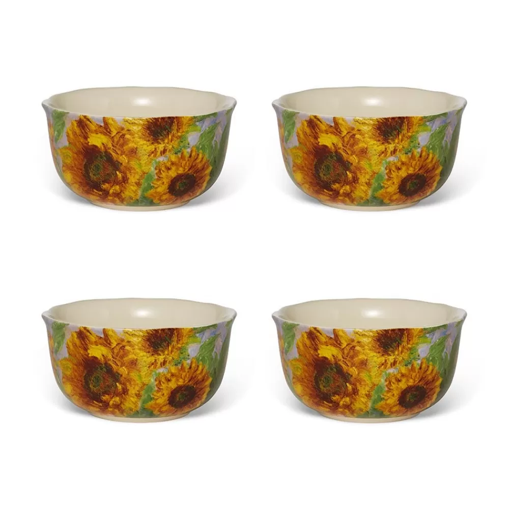 Hot Monet Sunflowers Bowl Set Tableware