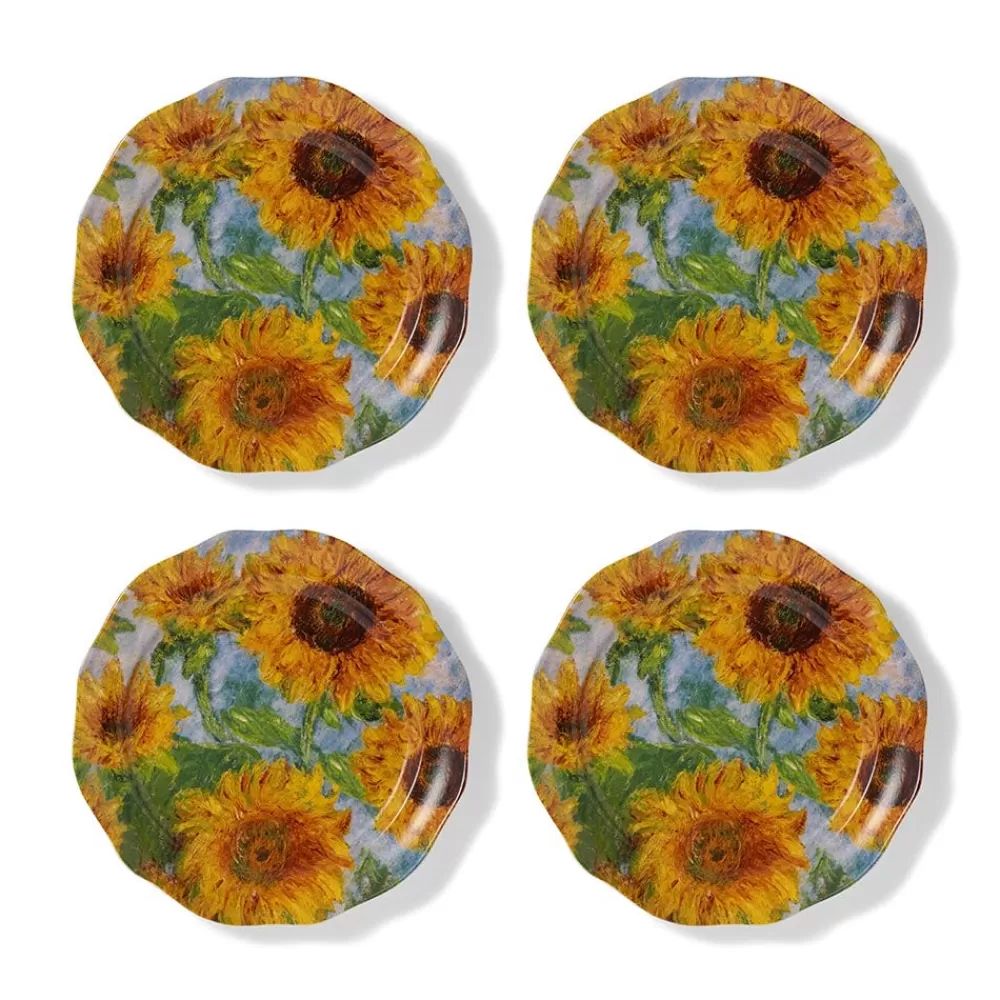 Discount Monet Sunflowers Side Plate Set Tableware