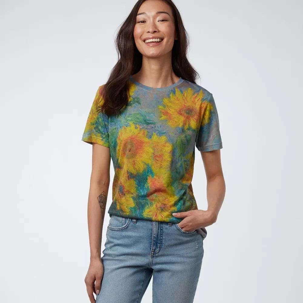 Store Monet Sunflowers Women's Tee Clothing