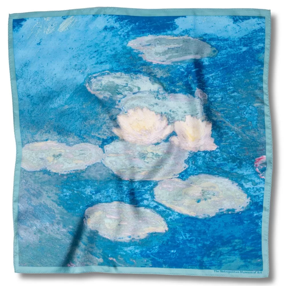 Cheap Monet Water Lilies Neckerchief Scarves & Wraps