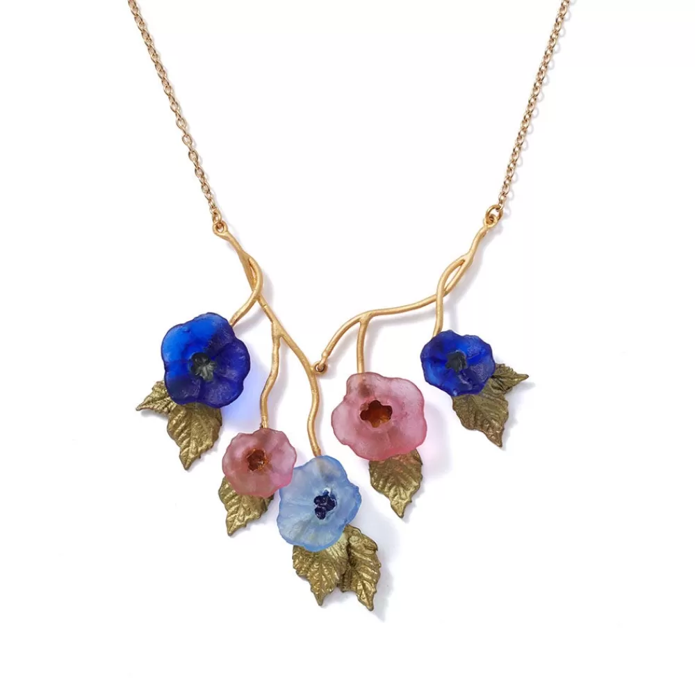 Clearance Morning Glories Bib Necklace Necklaces