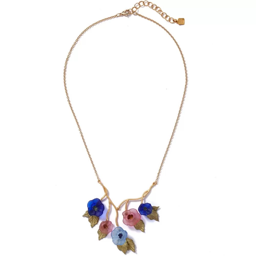 Clearance Morning Glories Bib Necklace Necklaces