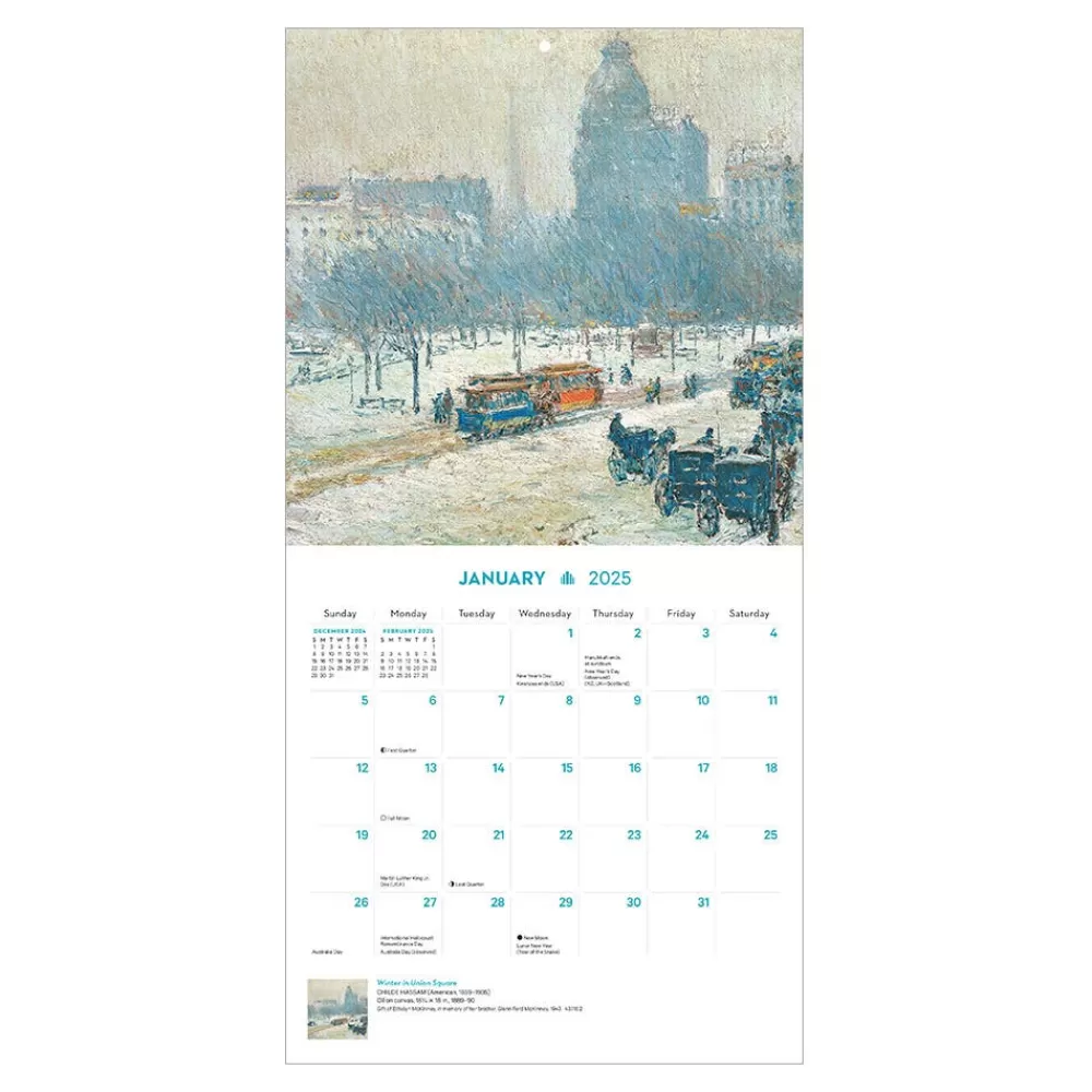 Discount New York in Art Mini Wall Calendar 2025 Calendars