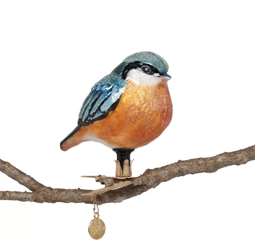 Flash Sale Nuthatch Handmade Glass Ornament Ornaments