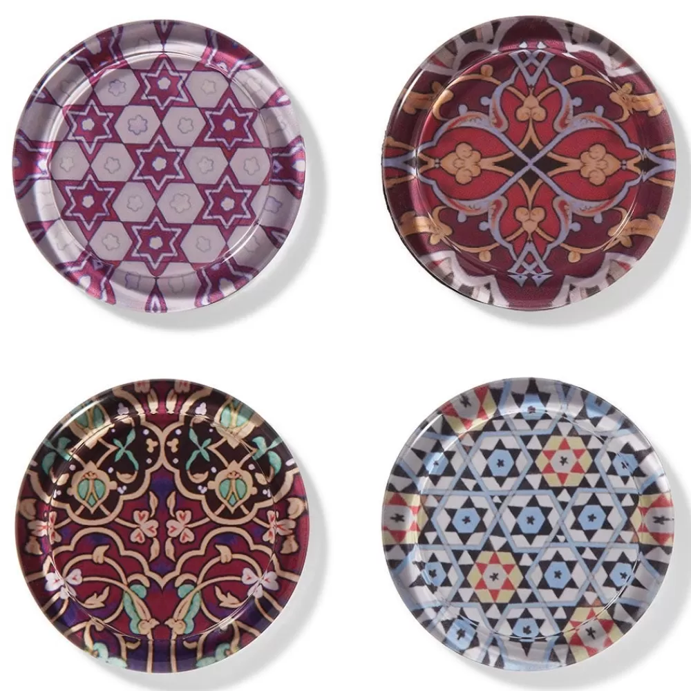 Fashion Persian Patterns Glass Coasters Tableware