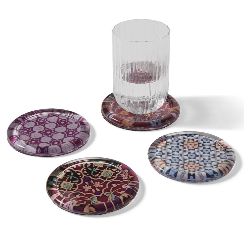 Fashion Persian Patterns Glass Coasters Tableware