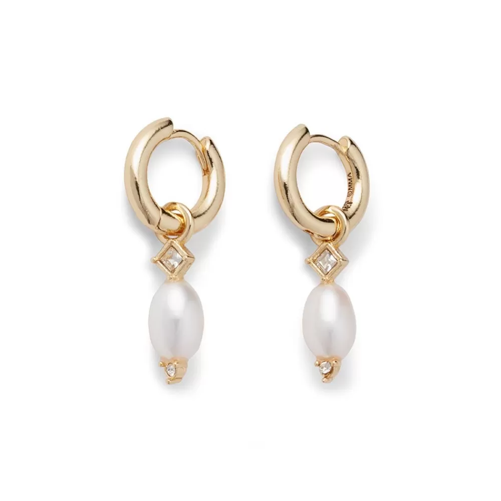 Sale Royal Tudor Small Hoop Earrings with Pearls Earrings