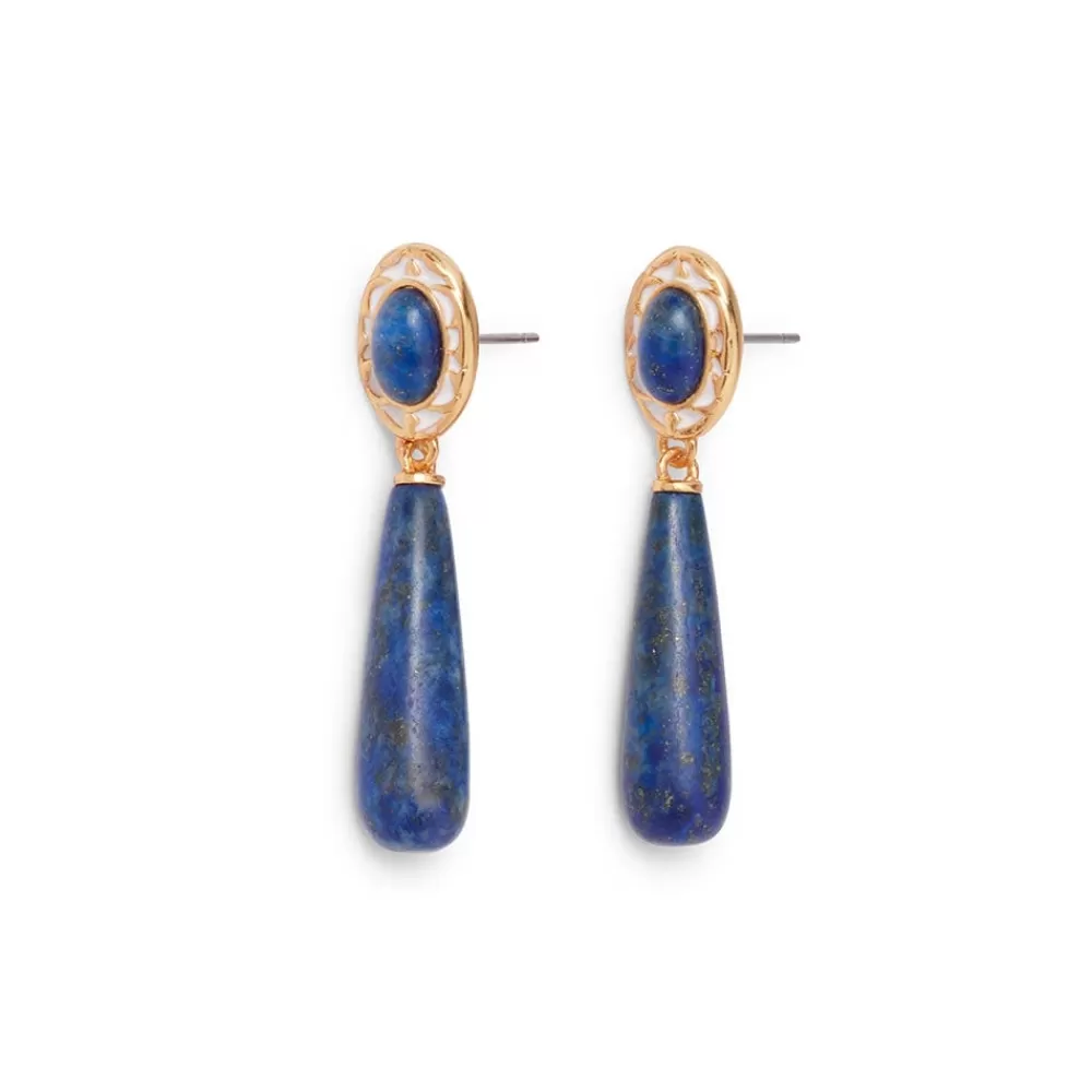 Flash Sale Spanish Baldric Lapis Elongated Drop Earrings Earrings