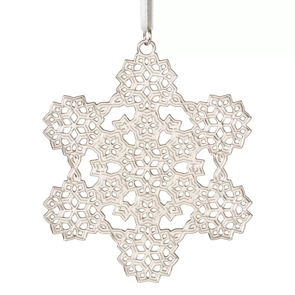 Shop 2024 Sterling Silver Snowflake Ornament Ornaments