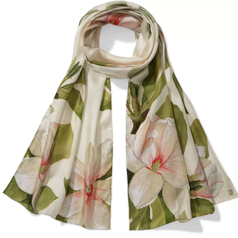 Online Studies of Magnolias Oblong Silk Scarf Scarves & Wraps