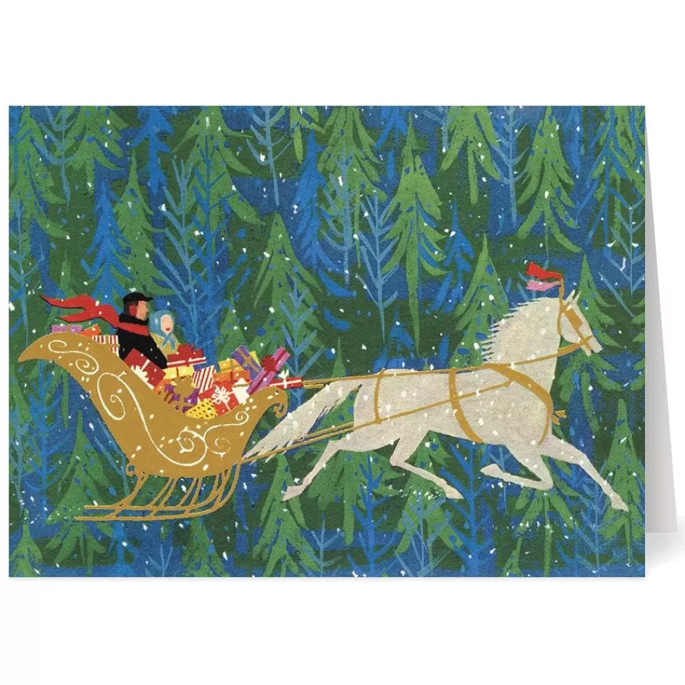 Cheap Tait: Sleigh Ride Through the Forest Holiday Cards Holiday Cards