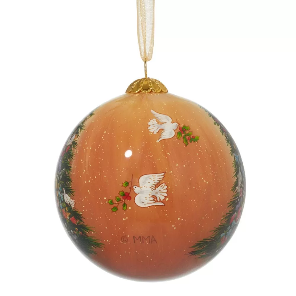 Clearance Tait-Henson Bower of Beauty Hand-Painted Glass Ornament Ornaments