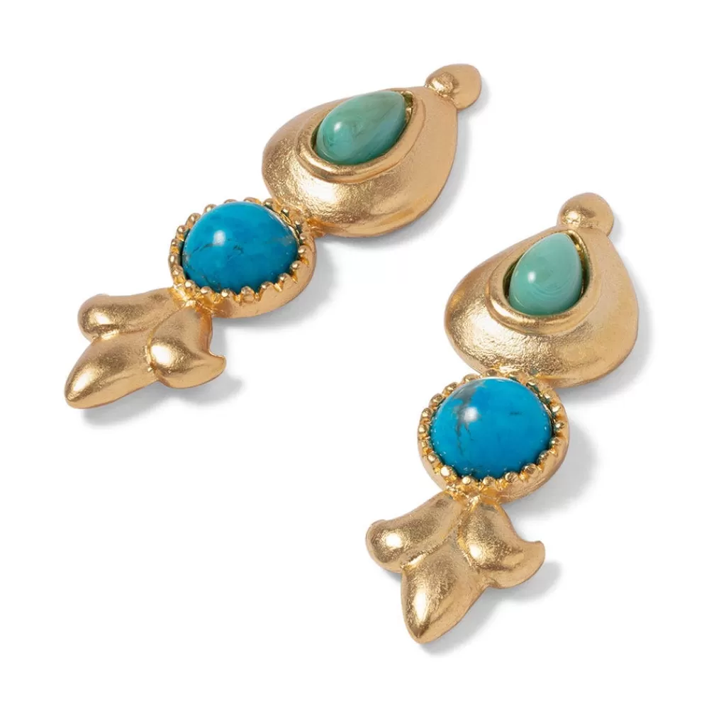 Cheap Tibetan Turquoise Drop Earrings Earrings