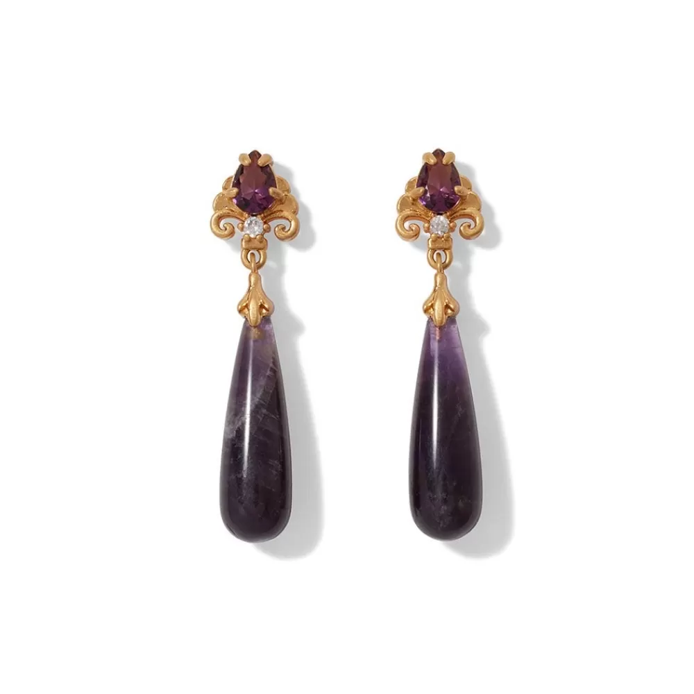 Clearance Turkish Amethyst Drop Earrings Earrings