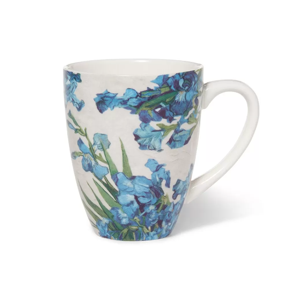 Shop Van Gogh Irises Covered Mug with Tea Infuser Tableware