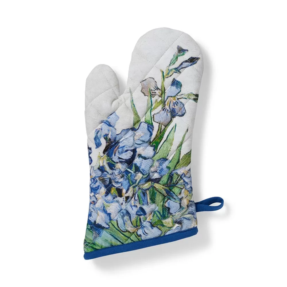 Cheap Van Gogh Irises Pot Holder and Oven Mitt Set Tableware