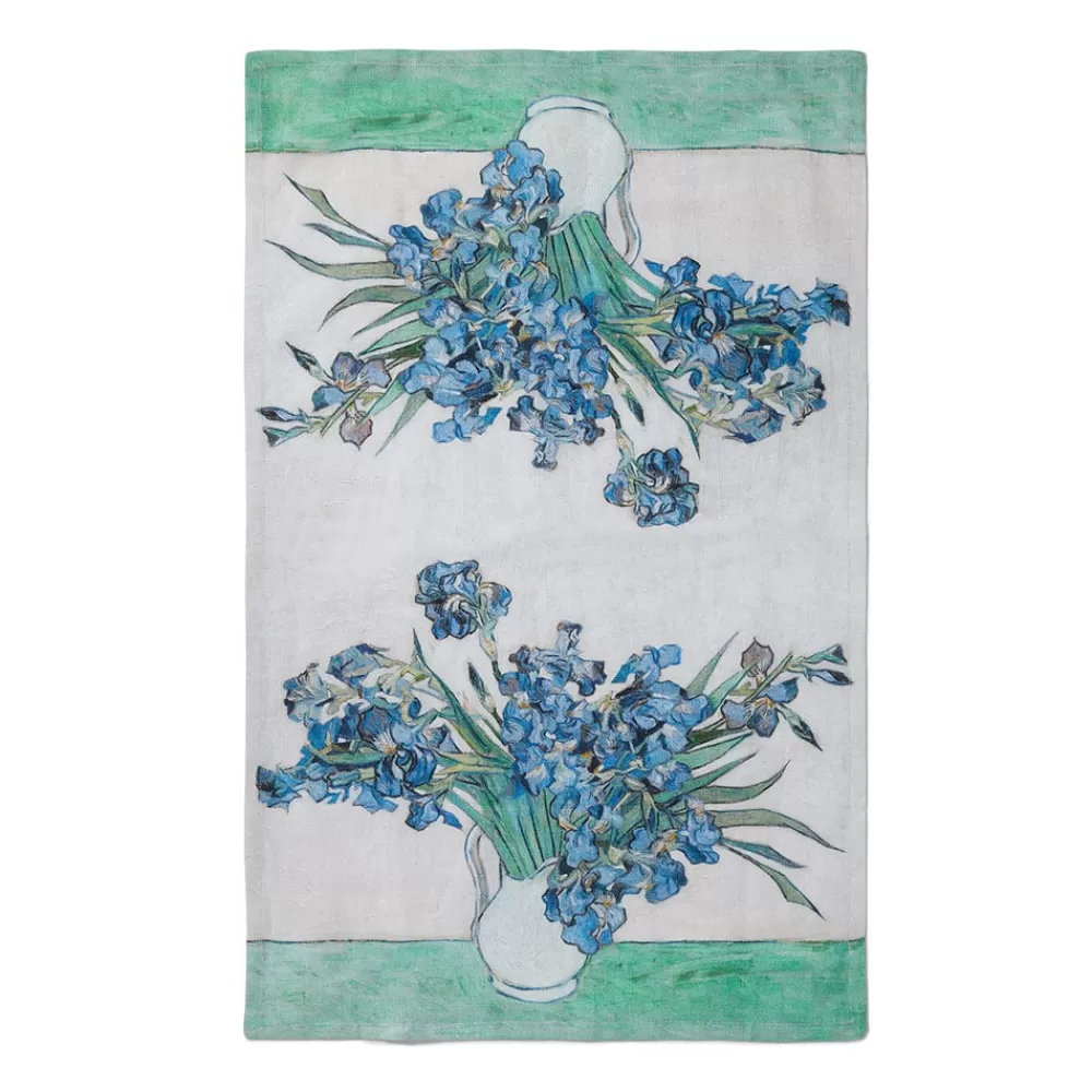 Cheap Van Gogh Irises Tea Towel Decorative Accents