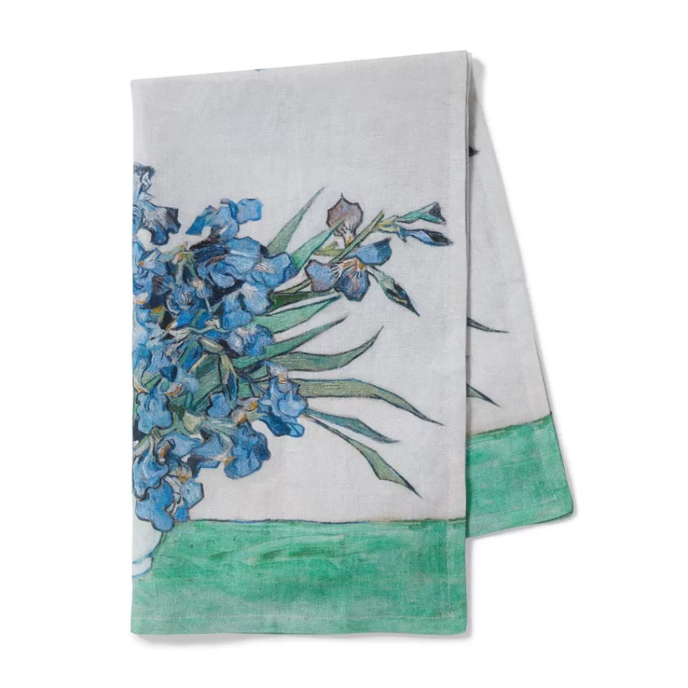 Cheap Van Gogh Irises Tea Towel Decorative Accents