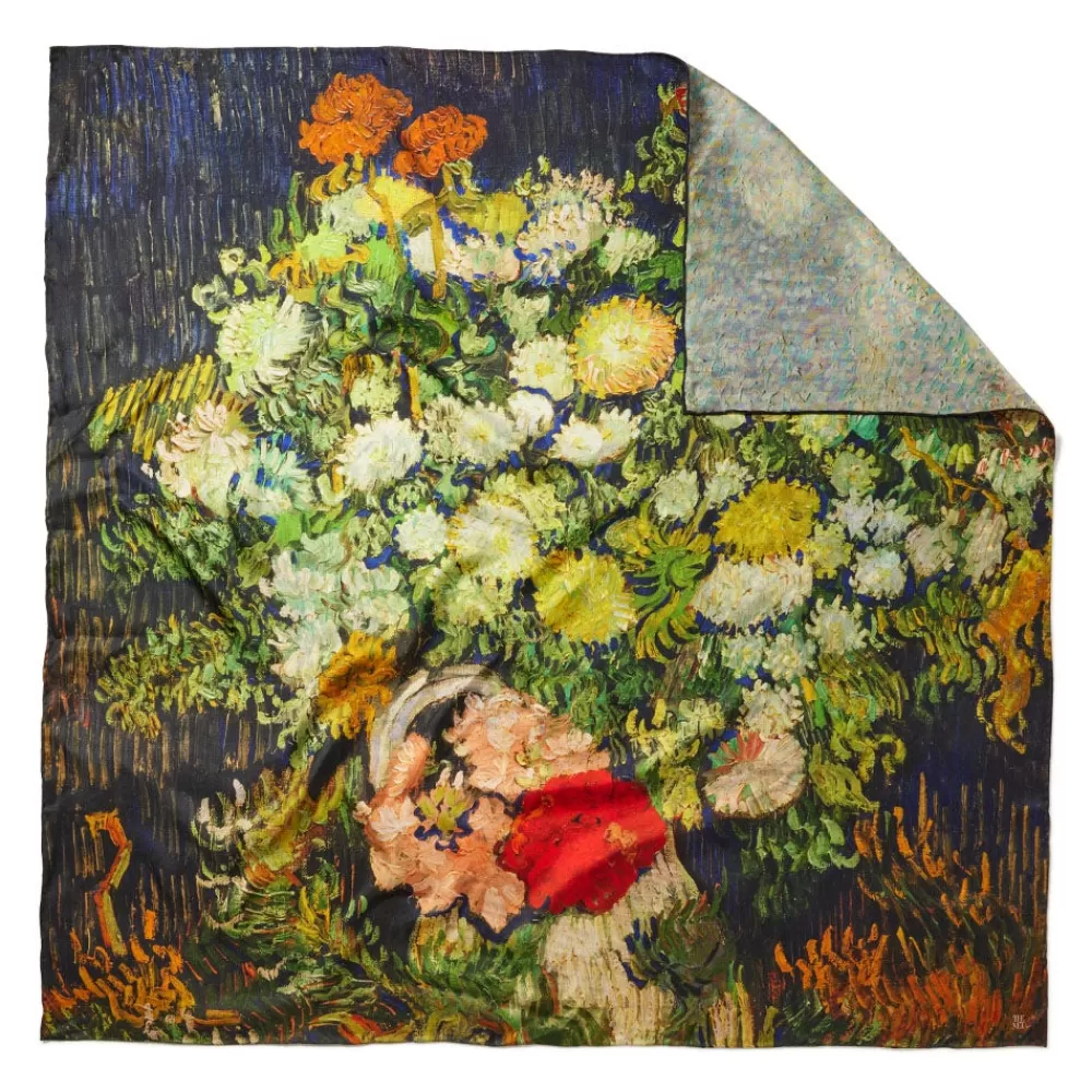 Hot Van Gogh Stylized Nature Double-Sided Square Silk Scarf Scarves & Wraps