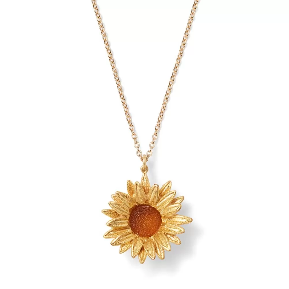 Sale Van Gogh Sunflower Pendant Necklace Necklaces