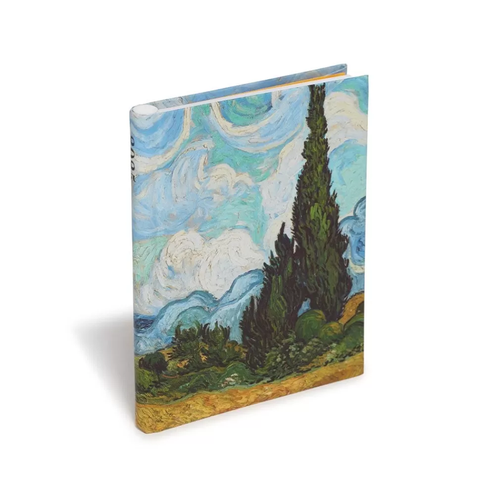 Discount Van Gogh Wheat Field with Cypresses Small Pocket Calendar 2025 Calendars