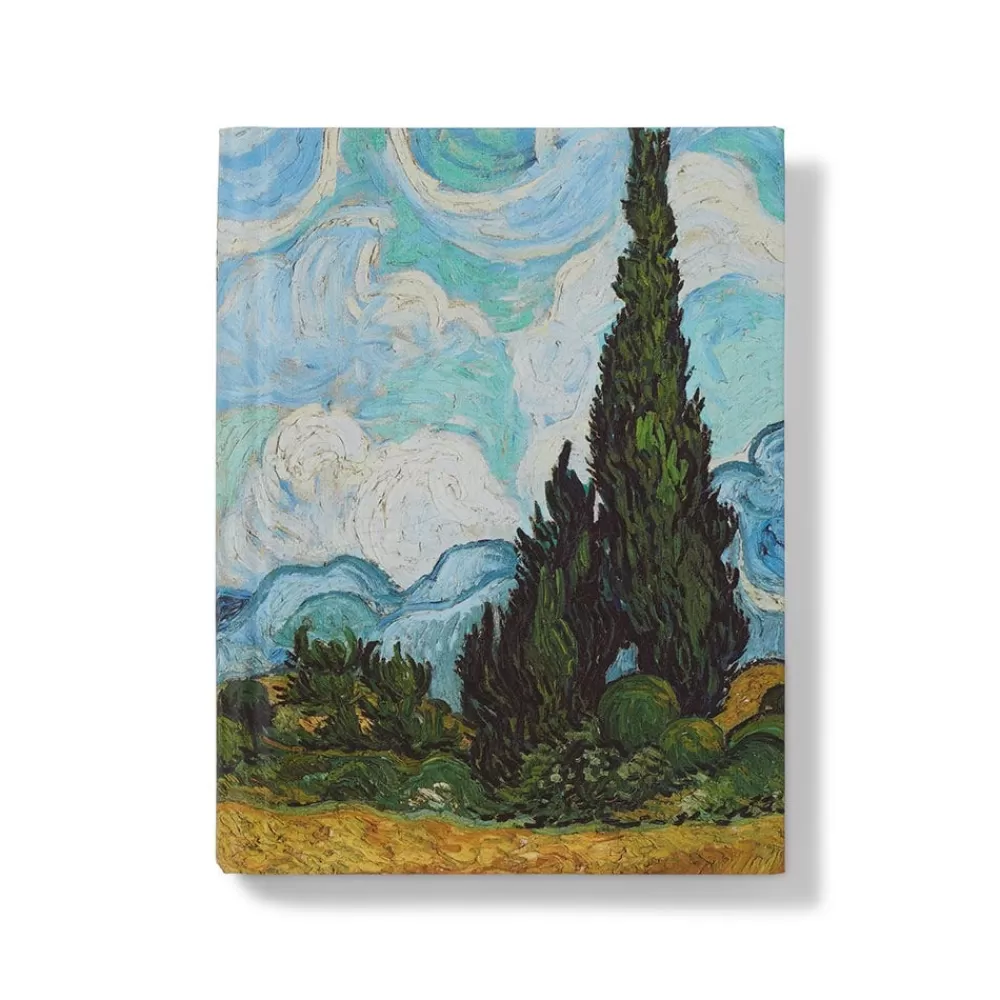 Discount Van Gogh Wheat Field with Cypresses Small Pocket Calendar 2025 Calendars