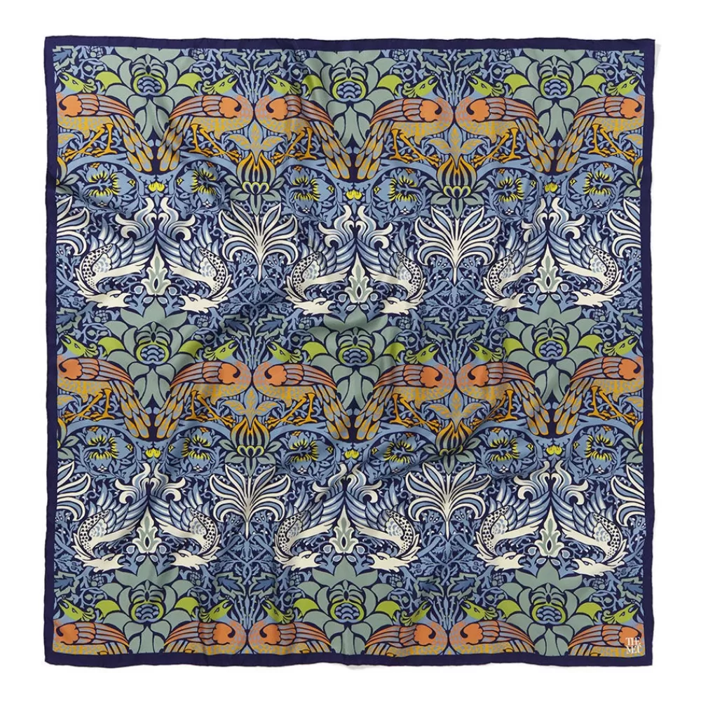 Discount William Morris Peacock and Dragon Square Silk Scarf Scarves & Wraps