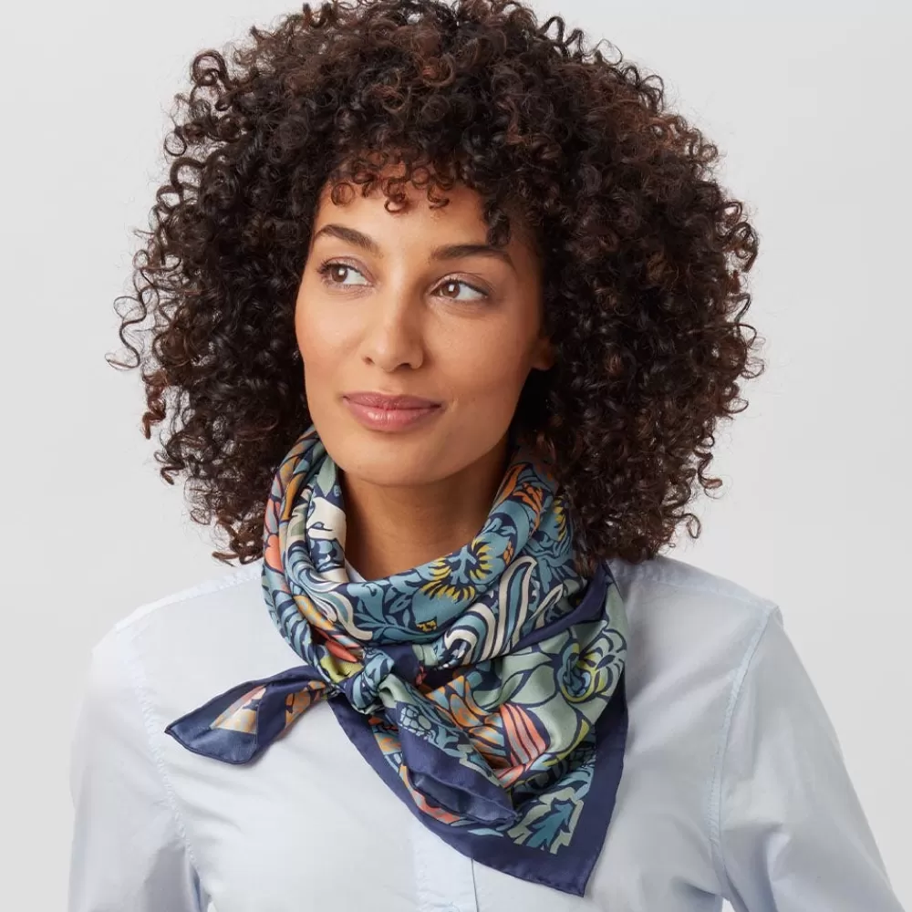 Discount William Morris Peacock and Dragon Square Silk Scarf Scarves & Wraps